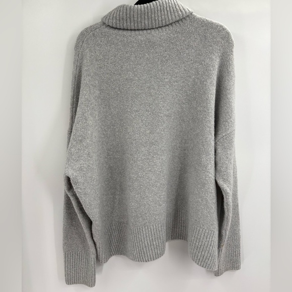 And Other Stories Turtle Neck Pullover Acrylic Grey Winter Sweater Size Large - Picture 14 of 15